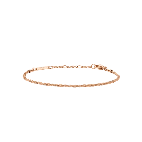 DANIEL WELLINGTON TWISTED CHAINN BRACELET ROSE GOLD