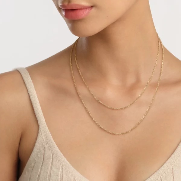 DANIEL WELLINGTON TWISTED CHAIN NECKLACE G - immagine 2
